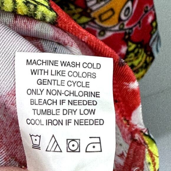 Born Famous Red Truck Camper Print High Neck Christmas Holiday Dress Women's M - Picture 8 of 12